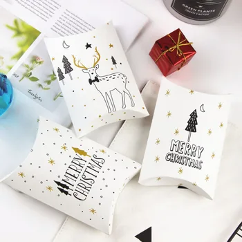 50pcs/lot Christmas Kraft paper Gift Boxes Pillow Shape Christmas Favor Gift Box Party Candy Box Wholesales Home Party Supplies
50pcs/lot Christmas Kraft paper Gift Boxes Pillow Shape Christmas Favor Gift Box Party Candy Box Wholesales Home Party Supplies