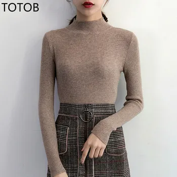 2019 Autumn Winter Women Pullovers Sweater Knitted Korean Elasticity Casual Jumper Fashion Slim Turtleneck Warm Female Sweaters
2019 Autumn Winter Women Pullovers Sweater Knitted Korean Elasticity Casual Jumper Fashion Slim Turtleneck Warm Female Sweaters