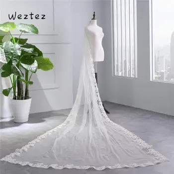 Wedding Veil Bridal Veil Long Comb Gorgeous 3 Meters White/Ivory Lace Cathedral Wedding Accessories TS019 
Wedding Veil Bridal Veil Long Comb Gorgeous 3 Meters White/Ivory Lace Cathedral Wedding Accessories TS019