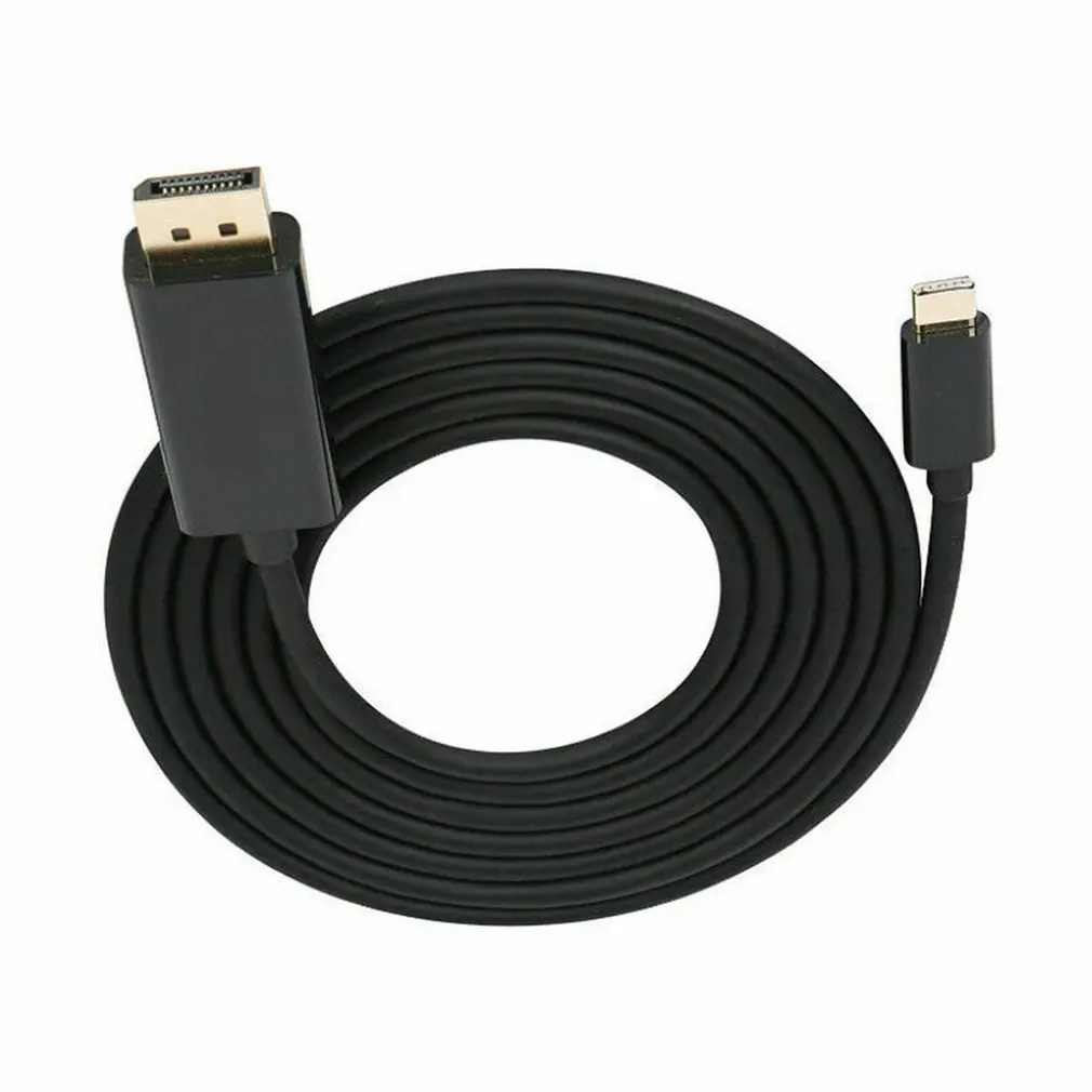 Displayport USB C USB 3.1 Type C to DisplayPort DP Male Cable Adapter 4K@60Hz 1.8m Black Charger Cord Cable
Displayport USB C USB 3.1 Type C to DisplayPort DP Male Cable Adapter 4K@60Hz 1.8m Black Charger Cord Cable