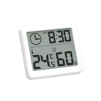 Ultra-thin Digital Clocks LCD Electronic Temperature Humidity Desk Clocks When Holder Home Wall Clock Thermometer Hygrometer
Ultra-thin Digital Clocks LCD Electronic Temperature Humidity Desk Clocks When Holder Home Wall Clock Thermometer Hygrometer