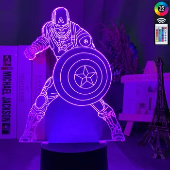 3D Led Night Light Lamp MAL Superhero Captain America Gift for Christmas Novetly Table Lamp decoration de maison
3D Led Night Light Lamp MAL Superhero Captain America Gift for Christmas Novetly Table Lamp decoration de maison