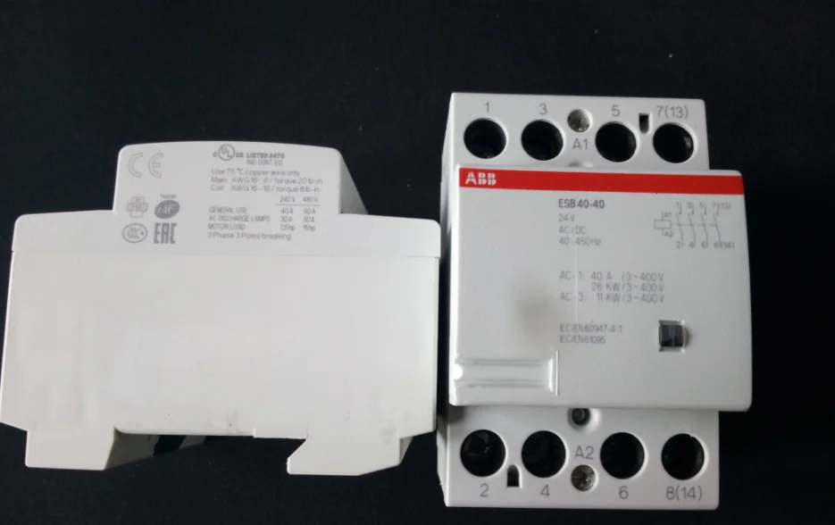 

original new ABB Building Contactor ESB40-40 24V AC/DC 40A warmly for 1 year 1pcs