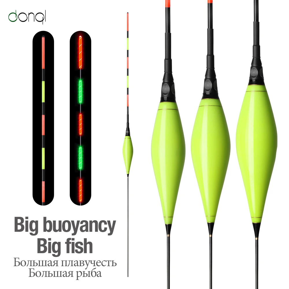 DONQL 1Pcs Night Luminous Fishing Float Bold Tail Vertical Stream Bobber Electronic Night Glowing Flotador Fishing Tool +2Batter
DONQL 1Pcs Night Luminous Fishing Float Bold Tail Vertical Stream Bobber Electronic Night Glowing Flotador Fishing Tool +2Batter