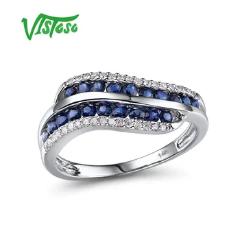 VISTOSO Gold Rings For Women Genuine 14K 585 White Gold Ring Sparkling Diamond Natural Blue Sapphire Luxury Trendy Fine Jewelry
VISTOSO Gold Rings For Women Genuine 14K 585 White Gold Ring Sparkling Diamond Natural Blue Sapphire Luxury Trendy Fine Jewelry