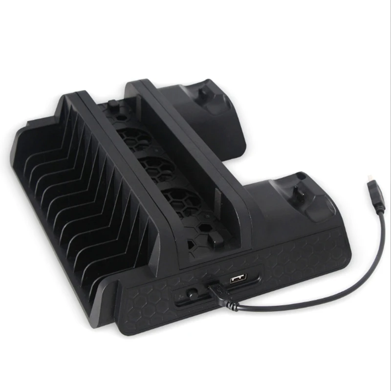 Multifunction PS4/Slim/PRO Vertical Stand with Cooling Fan Cooler Dual Controller Charger Charging Station for SONY Playstation
Multifunction PS4/Slim/PRO Vertical Stand with Cooling Fan Cooler Dual Controller Charger Charging Station for SONY Playstation