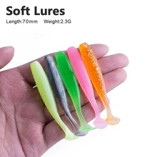 Hanlin 20pcs 50/63/70mm Soft Lure Attractant Wobblers Fishing Lures Silicone Bait Shad Worm Carp Fishing Artificial Lure Bass
Hanlin 20pcs 50/63/70mm Soft Lure Attractant Wobblers Fishing Lures Silicone Bait Shad Worm Carp Fishing Artificial Lure Bass