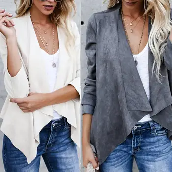 Fashion Women Fashion Autumn Winter Casual Solid Color Lapel Collar Long Sleeve Jacket Coat
Fashion Women Fashion Autumn Winter Casual Solid Color Lapel Collar Long Sleeve Jacket Coat