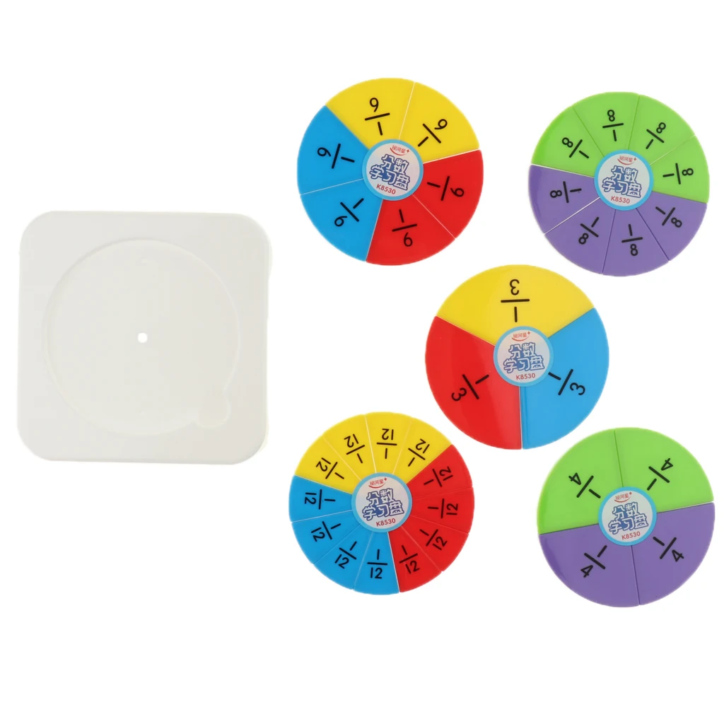 Пластиковая дробная головоломка-математическая цифра обучающая игрушка детский