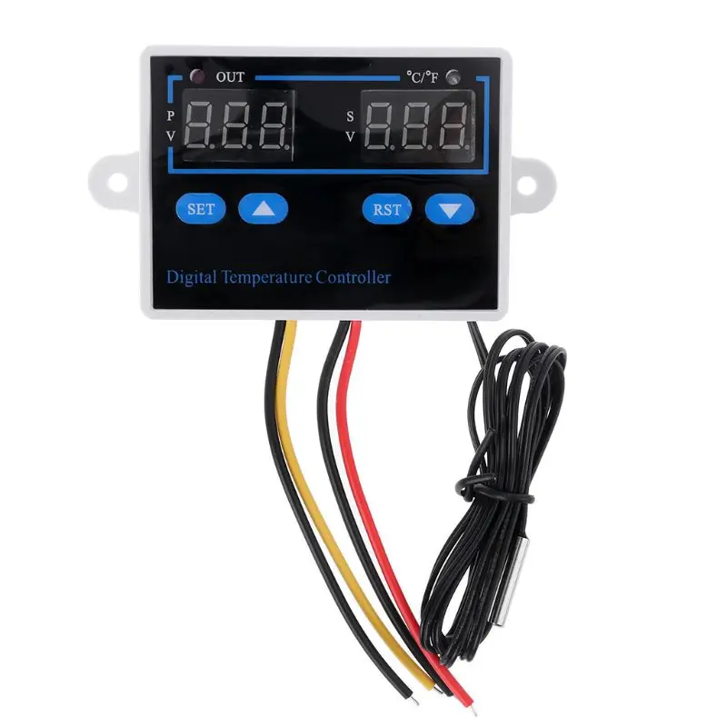 12V 110V-220V Digital Thermostat Temperature Controller Thermoregulator for Incubator Regulator C/F Display
12V 110V-220V Digital Thermostat Temperature Controller Thermoregulator for Incubator Regulator C/F Display