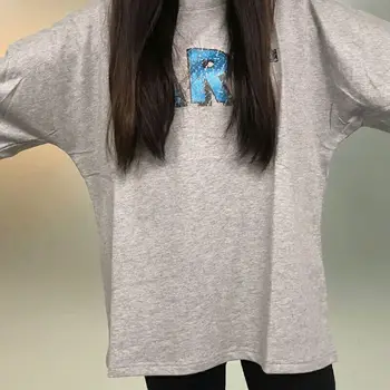 Women T-shirts 2020 Spring and Summer Three-dimensional Letter Printing Round Neck Loose Loose Cotton Short-sleeved T-shirt
Women T-shirts 2020 Spring and Summer Three-dimensional Letter Printing Round Neck Loose Loose Cotton Short-sleeved T-shirt
