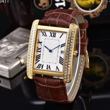 

2020 Top Brand CTR Men Watch Luxury Square Business Quartz Watch Aaa Military Waterproof Clock Reloj de hombre Orologio da uomo