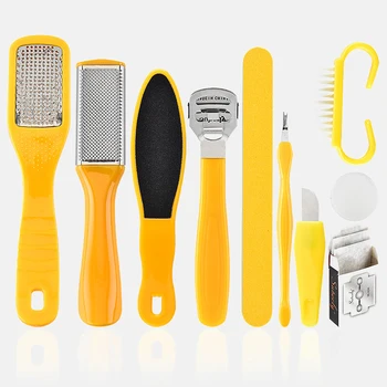 10 in 1 Professional Foot ScrubberPedicure Tools Kit Rasp Foot File Callus Remover Set Foot Exfoliating Scrubber Cleaner
10 in 1 Professional Foot ScrubberPedicure Tools Kit Rasp Foot File Callus Remover Set Foot Exfoliating Scrubber Cleaner
