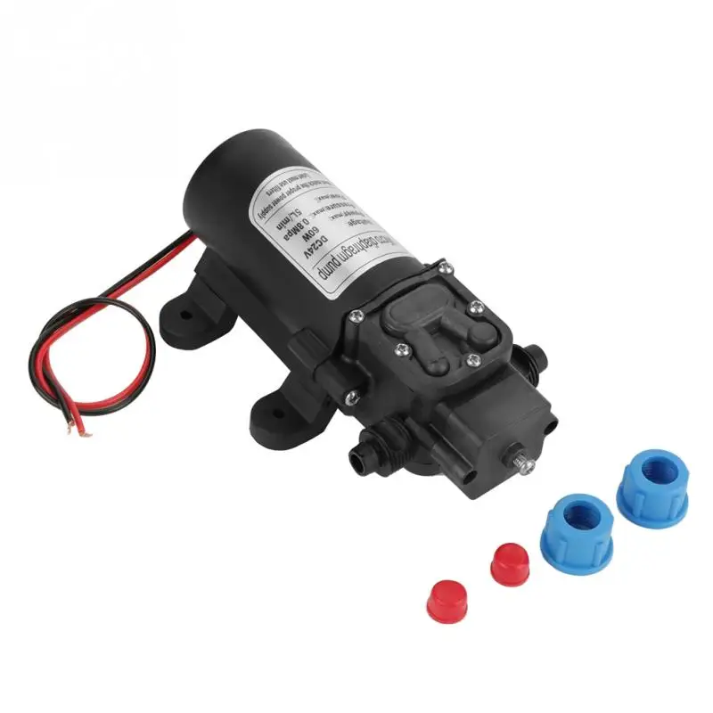 DC24V 5L/Min Miniature High Pressure Electric Diaphragm Self-Priming Water Pump 60W
DC24V 5L/Min Miniature High Pressure Electric Diaphragm Self-Priming Water Pump 60W