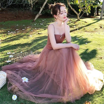 Summer Women's Spaghetti Strap Midi Mesh Long Dress Clothing Romantic Ruched Waist Party Beach Maxi One-piece Dress Female
Summer Women's Spaghetti Strap Midi Mesh Long Dress Clothing Romantic Ruched Waist Party Beach Maxi One-piece Dress Female