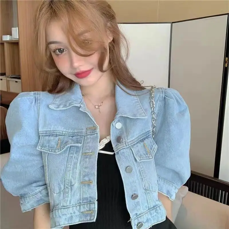 2021 New Arrivals Autumn Chic Fashion Streetwear Puff-sleeves Denim Single Breasted Solid Simple All-match Casual Basic Jackets
2021 New Arrivals Autumn Chic Fashion Streetwear Puff-sleeves Denim Single Breasted Solid Simple All-match Casual Basic Jackets