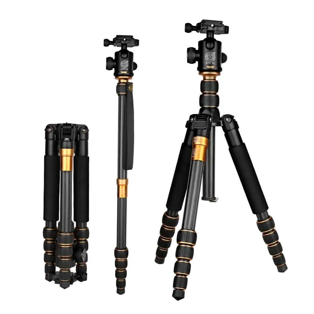 Q666C Portable Carbon Fiber Tripod Traveling Tripod For Camera Ball Head Digital Camera Tripod 5-section Center Column
Q666C Portable Carbon Fiber Tripod Traveling Tripod For Camera Ball Head Digital Camera Tripod 5-section Center Column