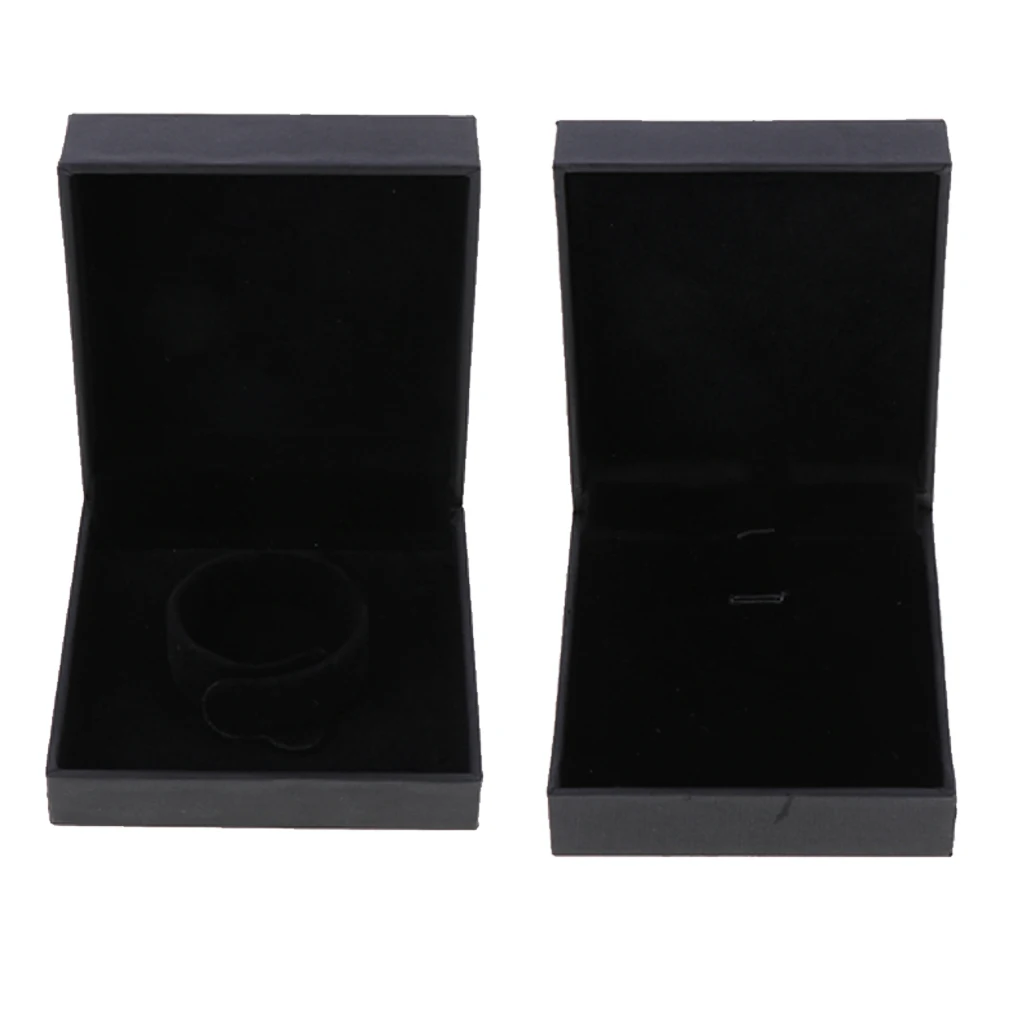 Jewelry Case Black Gift Box for Necklace Ring Bracelet Couple Rings Pendant Storage Holder Jewelry Case Black Gift Box for Necklace Ring Bracelet Couple Rings Pendant Storage Holder