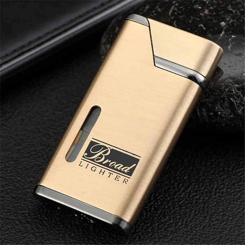 Bussiness Jet Torch Lighter Turbo Metal Lighter Windproof Butane Inflated Gasoline Cigarette Cigar Visible Gas Window Lighters
Bussiness Jet Torch Lighter Turbo Metal Lighter Windproof Butane Inflated Gasoline Cigarette Cigar Visible Gas Window Lighters