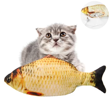 Pet Cat Electric Toy Simulation Interactive Rocking Bouncing Plush Floppy Fish USB Charging Chewing Play Biting Supplies
Pet Cat Electric Toy Simulation Interactive Rocking Bouncing Plush Floppy Fish USB Charging Chewing Play Biting Supplies