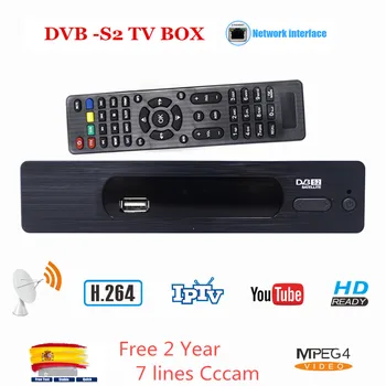 Satellite TV Receiver Decoder HD 1080P DVB-S2 With 7 lines Europe Portugal Spain C-line Account Support IPTV Youtube Receptor
Satellite TV Receiver Decoder HD 1080P DVB-S2 With 7 lines Europe Portugal Spain C-line Account Support IPTV Youtube Receptor