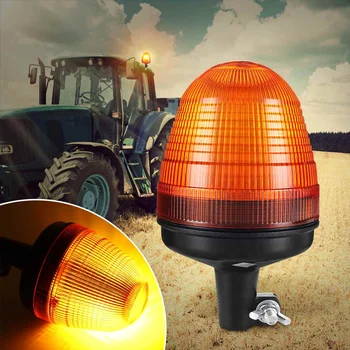 12/24V 60 LED Rotating Flashing Light Amber Tractor Warning Beacon Pole Mount Top Lamp For Cantilever Tractor Trailer Forklift
12/24V 60 LED Rotating Flashing Light Amber Tractor Warning Beacon Pole Mount Top Lamp For Cantilever Tractor Trailer Forklift