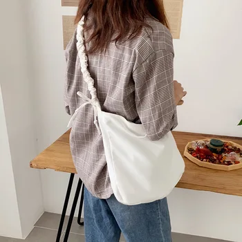 INS Shoulder Bag Women's Simple Large Capacity Pure Color Drawstring Wide-Strap Canvas Shoulder Large Bag Cross-body Bag
INS Shoulder Bag Women's Simple Large Capacity Pure Color Drawstring Wide-Strap Canvas Shoulder Large Bag Cross-body Bag