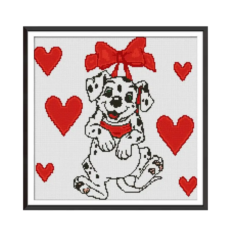 Lovely dog cross stitch kit Square Round Drill stitching embroidery DIY handmade needlework
Lovely dog cross stitch kit Square Round Drill stitching embroidery DIY handmade needlework