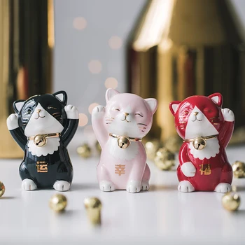 Miz Plutus Cat Fortune Cat Lucky Maneki Neko Cute Crafts Figurines Ceramic Miniatures Wealth Birthday Gift Car Ornament
Miz Plutus Cat Fortune Cat Lucky Maneki Neko Cute Crafts Figurines Ceramic Miniatures Wealth Birthday Gift Car Ornament