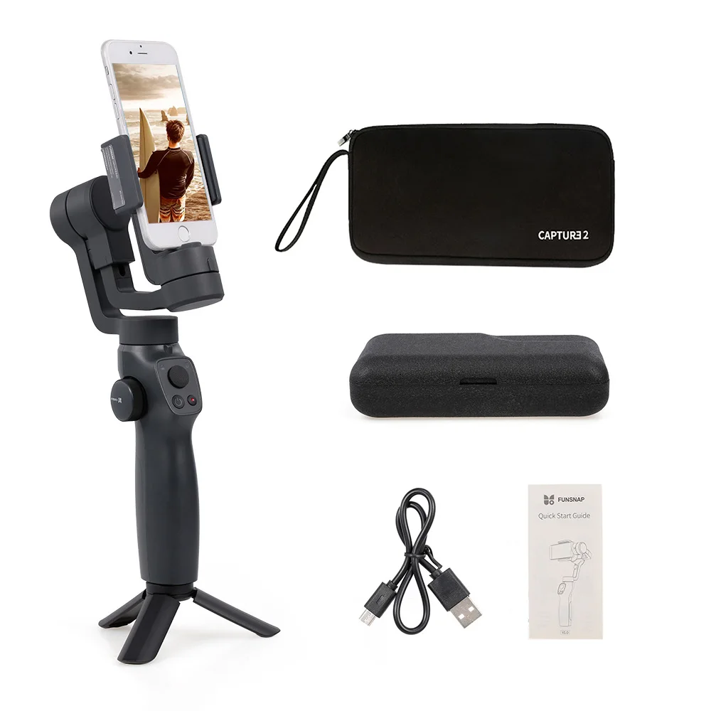 2 3-Axis Capture 2 Handheld Gimbal Stabilizer Time Lapse Face Tacking for Smart Phone iPhone Samsung Xiaomi Huawei
2 3-Axis Capture 2 Handheld Gimbal Stabilizer Time Lapse Face Tacking for Smart Phone iPhone Samsung Xiaomi Huawei