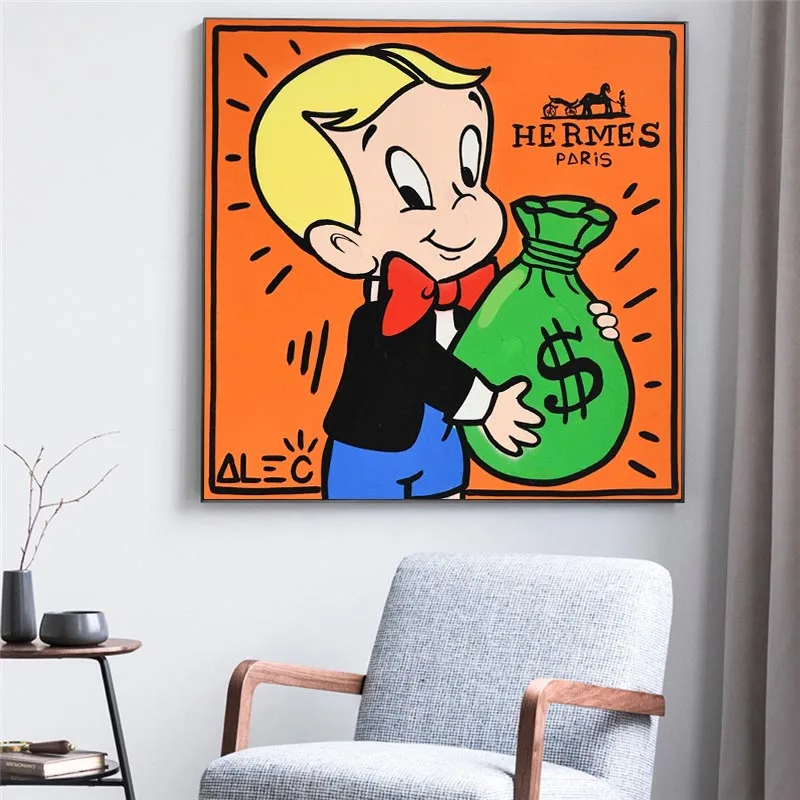 Alec Monopoly Rich Money Man Canvas Painting on the Wall Art Posters and Prints Graffiti Art Wall Pictures Home Decor Cuadros
Alec Monopoly Rich Money Man Canvas Painting on the Wall Art Posters and Prints Graffiti Art Wall Pictures Home Decor Cuadros