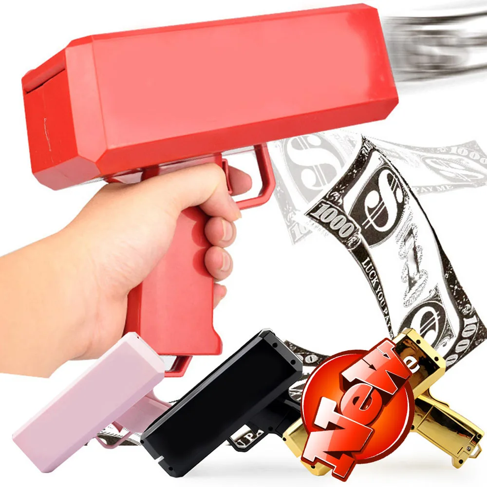 TUKATO Make It Rain Money Gun Red Cash Cannon Super Gun Toys 100PCS Bills Party Game Outdoor Fun Fashion Gift Pistol Toys
TUKATO Make It Rain Money Gun Red Cash Cannon Super Gun Toys 100PCS Bills Party Game Outdoor Fun Fashion Gift Pistol Toys