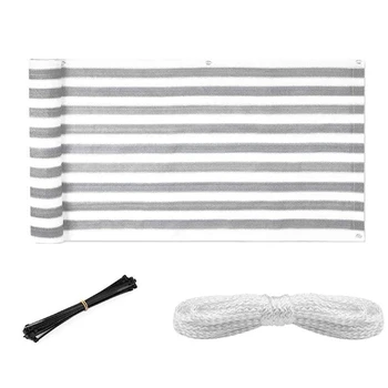 Balcony Privacy Sn Wind Breaker Garden Sn for UV, Sun & Wind Protection PE Outdoor Sn Grey/White 90X500cm
Balcony Privacy Sn Wind Breaker Garden Sn for UV, Sun & Wind Protection PE Outdoor Sn Grey/White 90X500cm