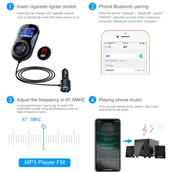 Bc30B Car Mp3 Player Bluetooth Hands-Free Phone Fm Fm Launch Car Cigarette Lighter Dual Usb Car Charger
Bc30B Car Mp3 Player Bluetooth Hands-Free Phone Fm Fm Launch Car Cigarette Lighter Dual Usb Car Charger