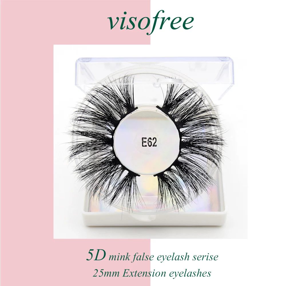Visofree 5D норковые ресницы 100% безжалостные ручной работы многоразовые натуральные