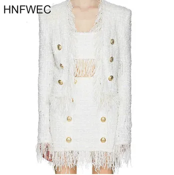2019 new autumn fashion women clothes V-neck full tassels double metal buttons wool patchwork short blazer L158
2019 new autumn fashion women clothes V-neck full tassels double metal buttons wool patchwork short blazer L158