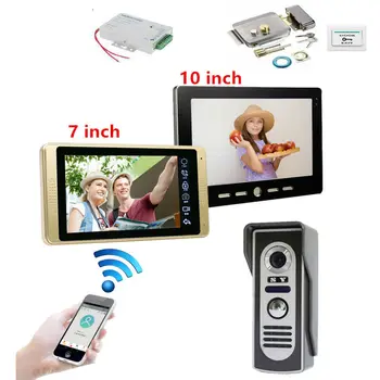 7 Inch Wired WiFi Video Door Phone Intercom System with Wired Doorbell Camera,Support Remote APP unlock
7 Inch Wired WiFi Video Door Phone Intercom System with Wired Doorbell Camera,Support Remote APP unlock