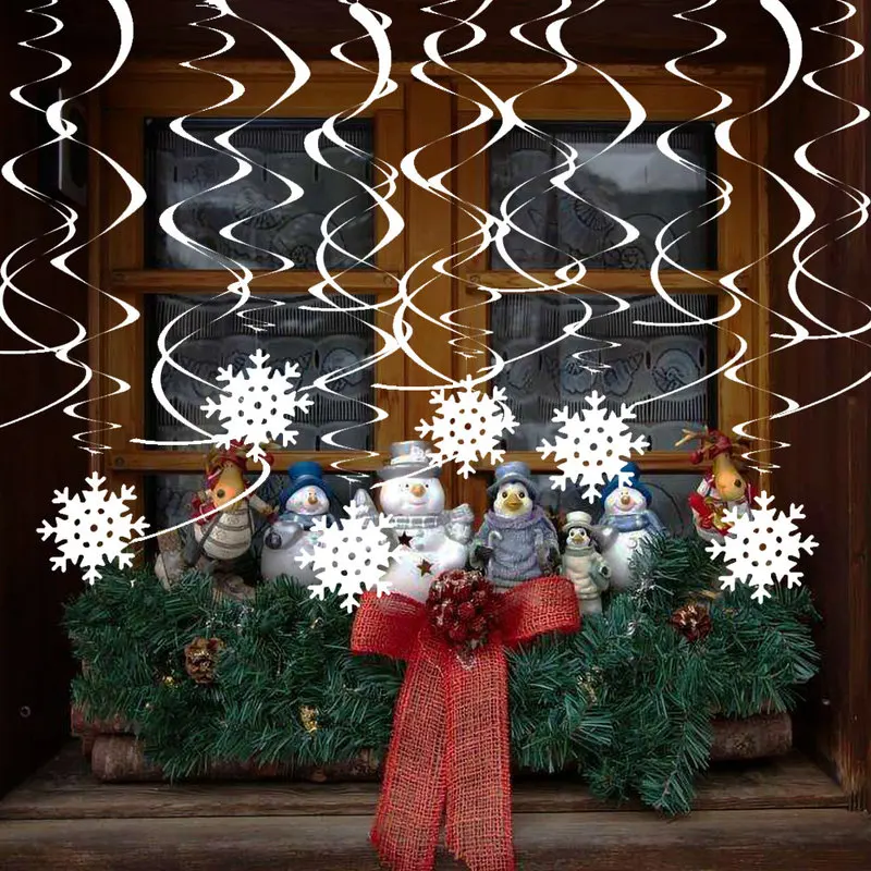 30pcs White PVC Snowflake Pendant Hollow Christmas Snow Wall Hanging Home Party Festival Decoration Ornaments New Year
30pcs White PVC Snowflake Pendant Hollow Christmas Snow Wall Hanging Home Party Festival Decoration Ornaments New Year