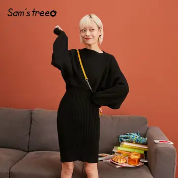 SAM'S TREE Multicolor Solid Minimalist Style Knitted Women Outfits 2019 Winter Loose Casual Pure Office Ladies Two Pieces Sets
SAM'S TREE Multicolor Solid Minimalist Style Knitted Women Outfits 2019 Winter Loose Casual Pure Office Ladies Two Pieces Sets