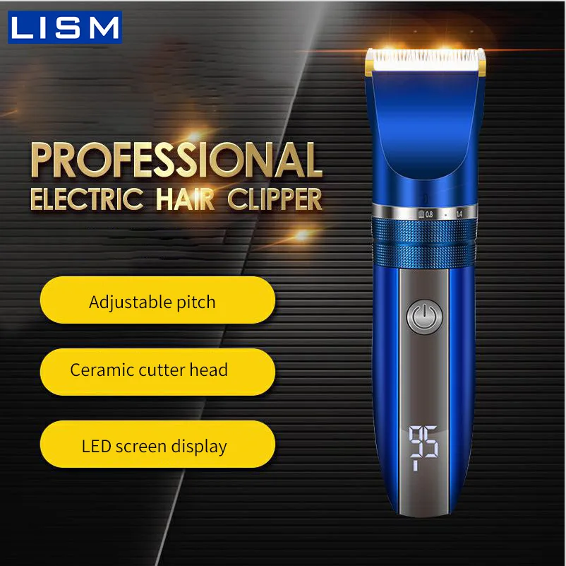 Electric Trimmer Hair Clipper Rechargeable Strong Power Ceramic Cutter Head With Led Screen Washable Trimmer Hair for Men
Electric Trimmer Hair Clipper Rechargeable Strong Power Ceramic Cutter Head With Led Screen Washable Trimmer Hair for Men