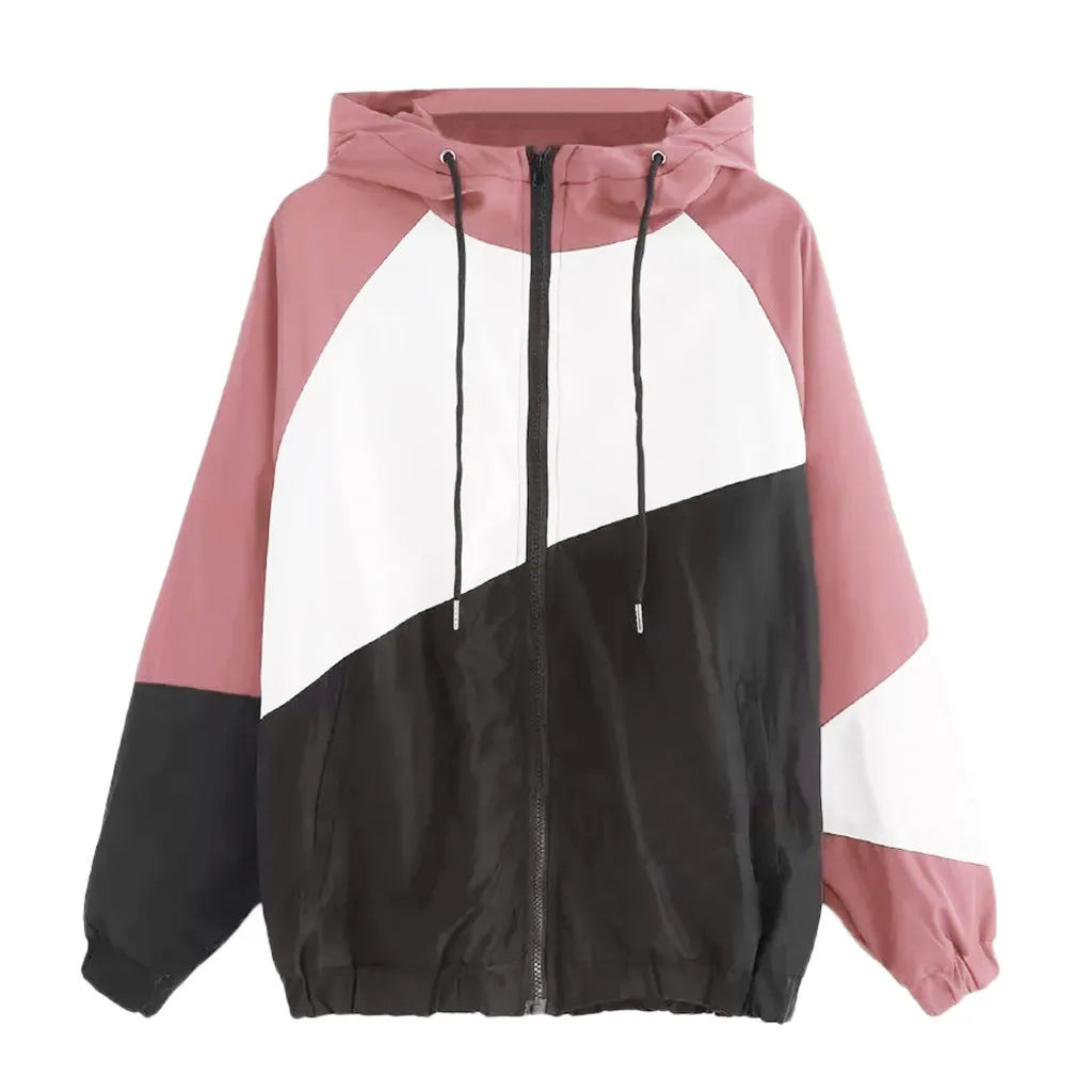 JAYCOSIN Windbreaker Casual Autumn Lightweight Jacket 2019 New Women Arrival Hooded Contrast Color Zipper up Jacket Outwear Coat
JAYCOSIN Windbreaker Casual Autumn Lightweight Jacket 2019 New Women Arrival Hooded Contrast Color Zipper up Jacket Outwear Coat
