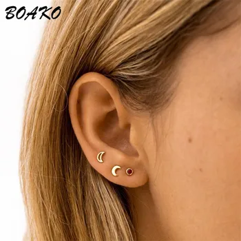 BOAKO Simple Minimalist Hollow Moon Stud Earrings Crescent Half Moon Earrings for Women 925 Sterling Silver Earrings Jewelry
BOAKO Simple Minimalist Hollow Moon Stud Earrings Crescent Half Moon Earrings for Women 925 Sterling Silver Earrings Jewelry