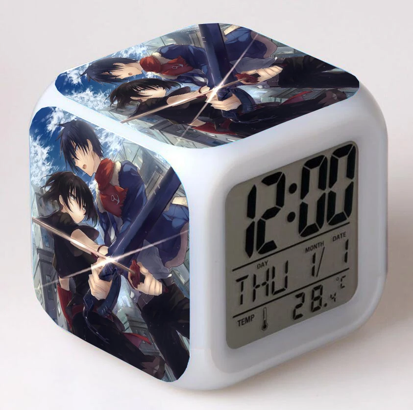 Anime Akame ga KILL! Cartoon LED 7 Color Flash Digital Alarm Clocks Night Light Bedroom Desk Clock despertador Alarm-Clock
Anime Akame ga KILL! Cartoon LED 7 Color Flash Digital Alarm Clocks Night Light Bedroom Desk Clock despertador Alarm-Clock