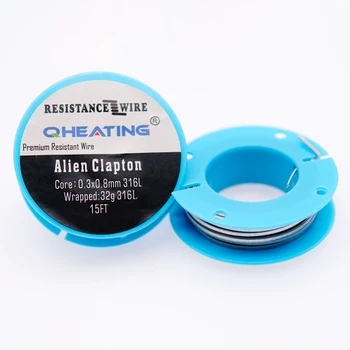 SS316L Alien fused Clapton wire0.3*0.8+32ga Atomizer e cigs premade coil for vaping
SS316L Alien fused Clapton wire0.3*0.8+32ga Atomizer e cigs premade coil for vaping