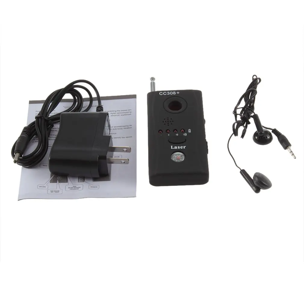 Black ABS Full Range Wireless Cell Phone Signal Detector Anti-Spy Finder CC308 US Plug WiFi RF GSM Laser Device 93*48*17mm
Black ABS Full Range Wireless Cell Phone Signal Detector Anti-Spy Finder CC308 US Plug WiFi RF GSM Laser Device 93*48*17mm