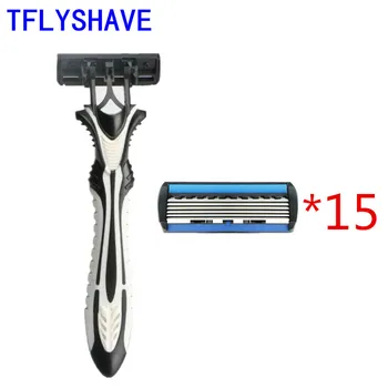 TFLYSHAVE Personal Stainless Steel Safety Razor Blades Men Shaving Pace 6 Layer Razor Blades for Men Shaver Razor with 15pcs
TFLYSHAVE Personal Stainless Steel Safety Razor Blades Men Shaving Pace 6 Layer Razor Blades for Men Shaver Razor with 15pcs