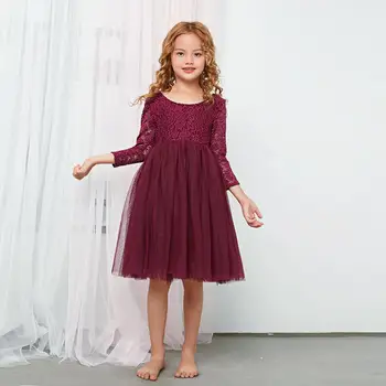 Girl Princess Dress Wedding Party Dress Lace Children's Beach Christening Dress Children Clothing
Girl Princess Dress Wedding Party Dress Lace Children's Beach Christening Dress Children Clothing