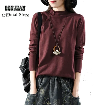 Women Sweater Pullover Tops Knit Solid Color Stand Collar Baisc Knit Big Loose Retro Fashion Casual for Spring Autumn AZ32231321 
Women Sweater Pullover Tops Knit Solid Color Stand Collar Baisc Knit Big Loose Retro Fashion Casual for Spring Autumn AZ32231321