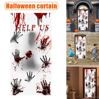 30x60inches Large Halloween Window Door Cover Scary Bloody Handprint Glass Covers for Halloween Decorations HYD88
30x60inches Large Halloween Window Door Cover Scary Bloody Handprint Glass Covers for Halloween Decorations HYD88