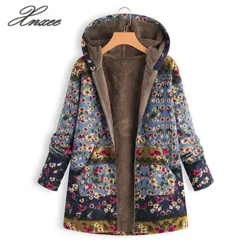 Xnxee New Cold Winter Thick Fleece Overcoat Woman Jacket Floral Print Long Hoody Coat
Xnxee New Cold Winter Thick Fleece Overcoat Woman Jacket Floral Print Long Hoody Coat